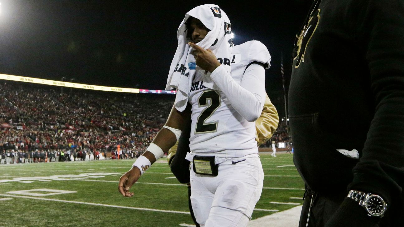 Colorado QB Sanders 'not feeling well,' day-to-day