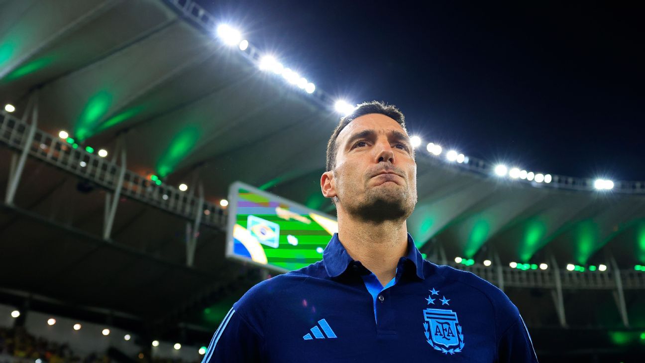 Argentina coach Lionel Scaloni hints at leaving tam after historic win in  Brazil - ESPN