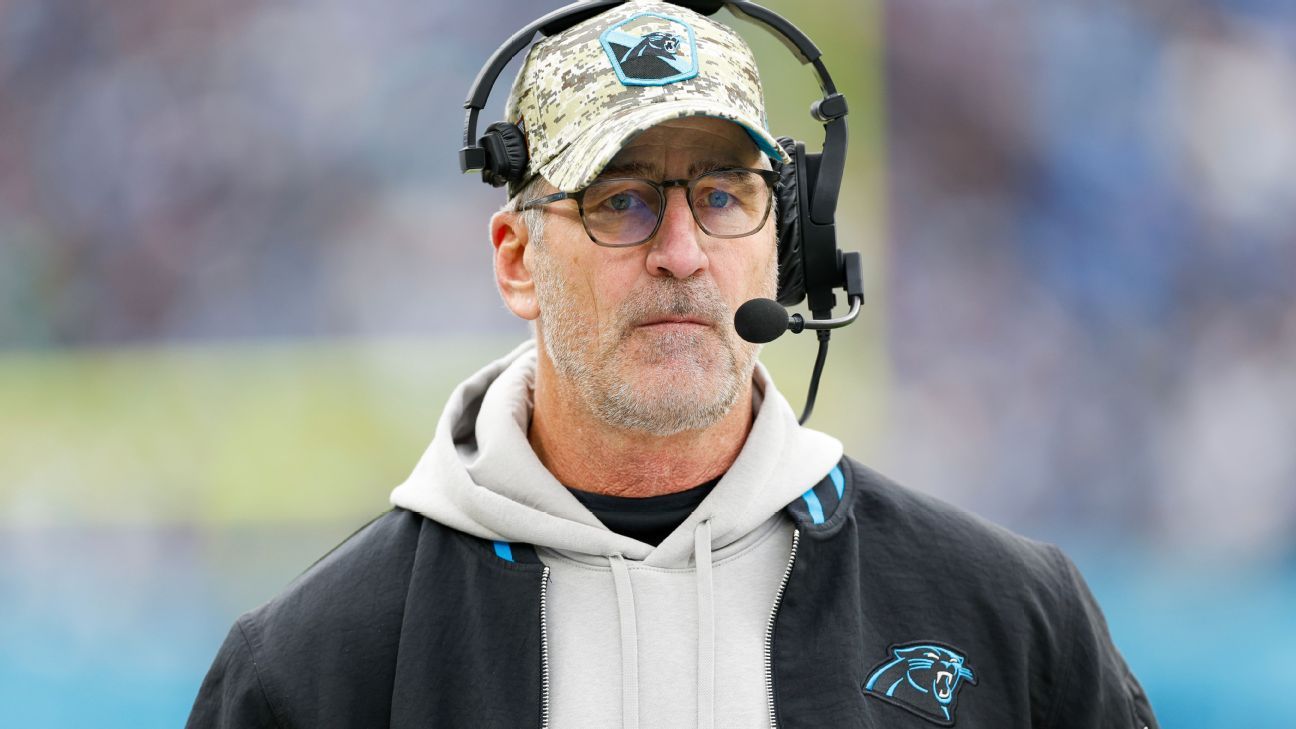 Reich fired by Panthers after 11 games: 'It hurts' thumbnail