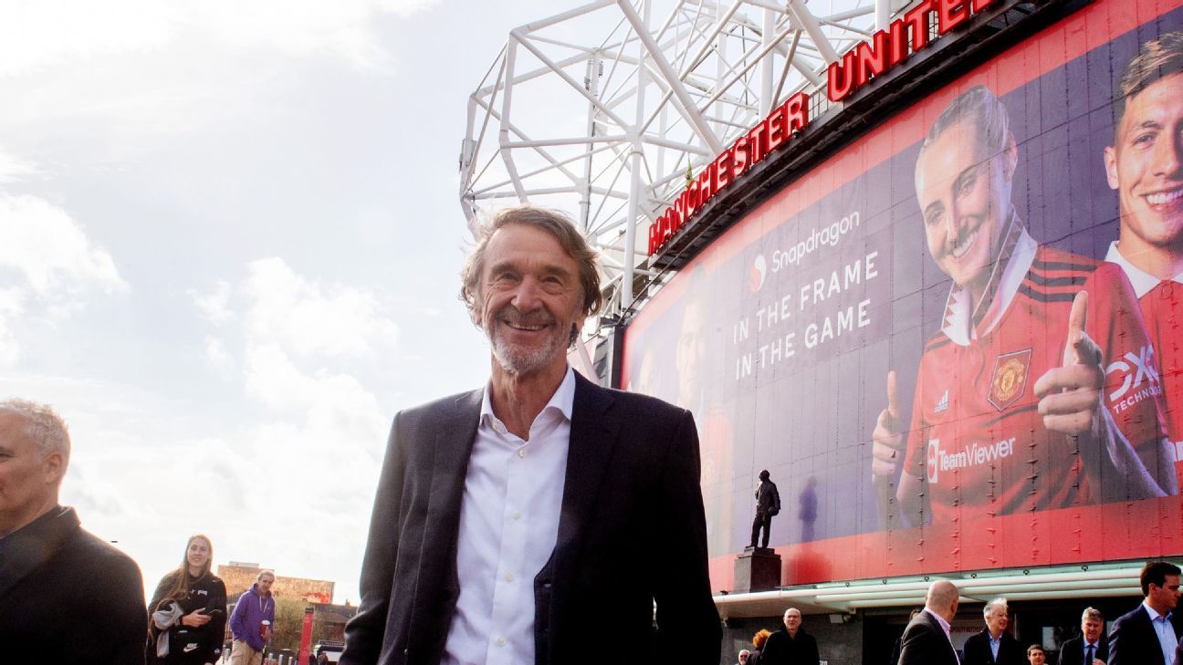 Manchester United confirms sale of 25% stake to billionaire Sir Jim Ratcliffe