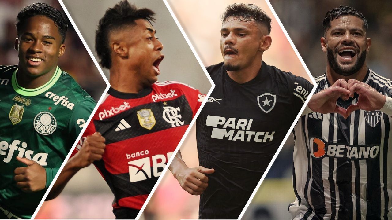 O que Palmeiras, Flamengo, Botafogo e Atlético-MG precisam para terminar rodada como líder
