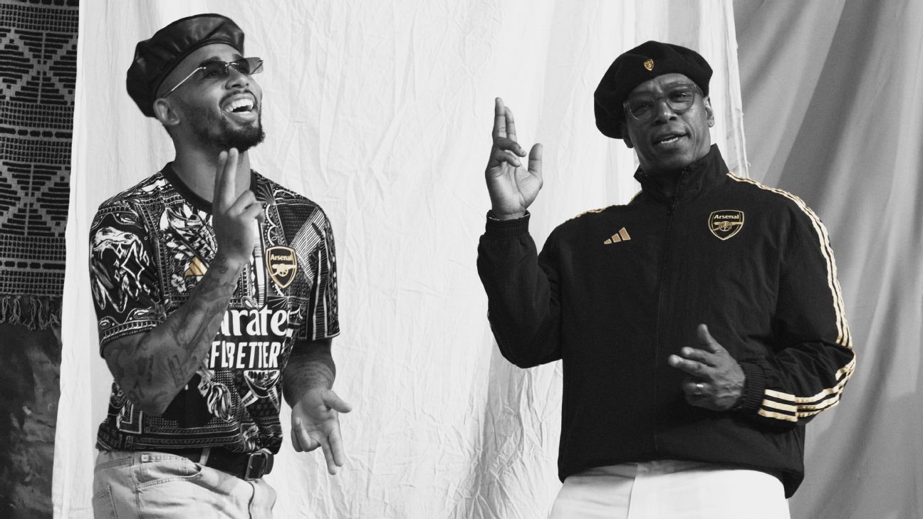 Arsenal stars unveil wild new kit designed by club legend Ian Wright