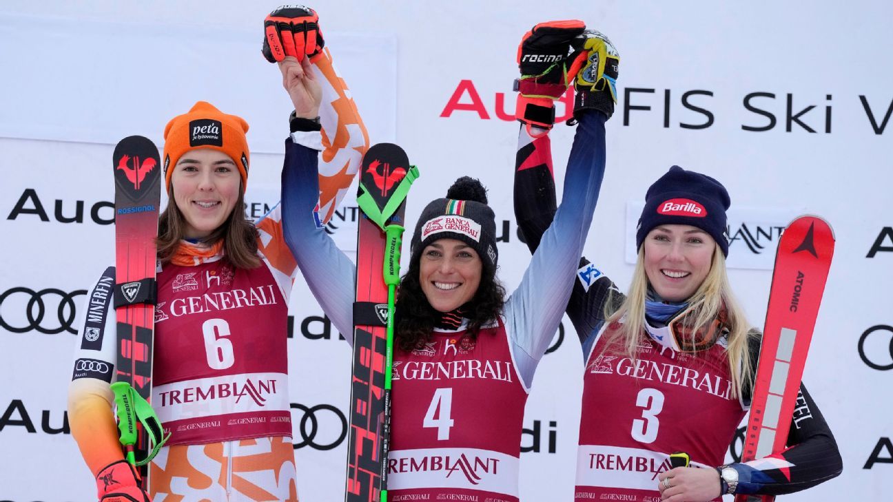 Federica Brignoneová vyhrala obrovský slalom Svetového pohára;  Mikaela Shiffrin na treťom mieste