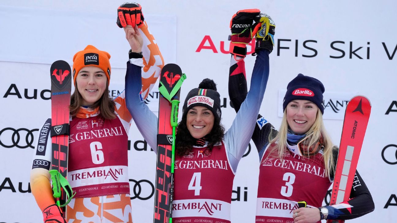 Federica Brignoneová vyhrala obrovský slalom Svetového pohára;  Tretia bola Mikaela Shiffrinová