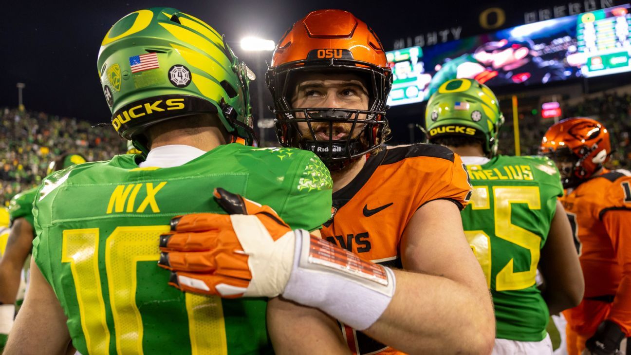 Oregon-Oregon State football rivalry to continue for two years - ESPN