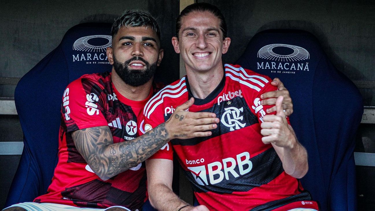 PARCERIA! Gabigol prevê integração de Filipe Luís no Flamengo e faz exigência brincalhona