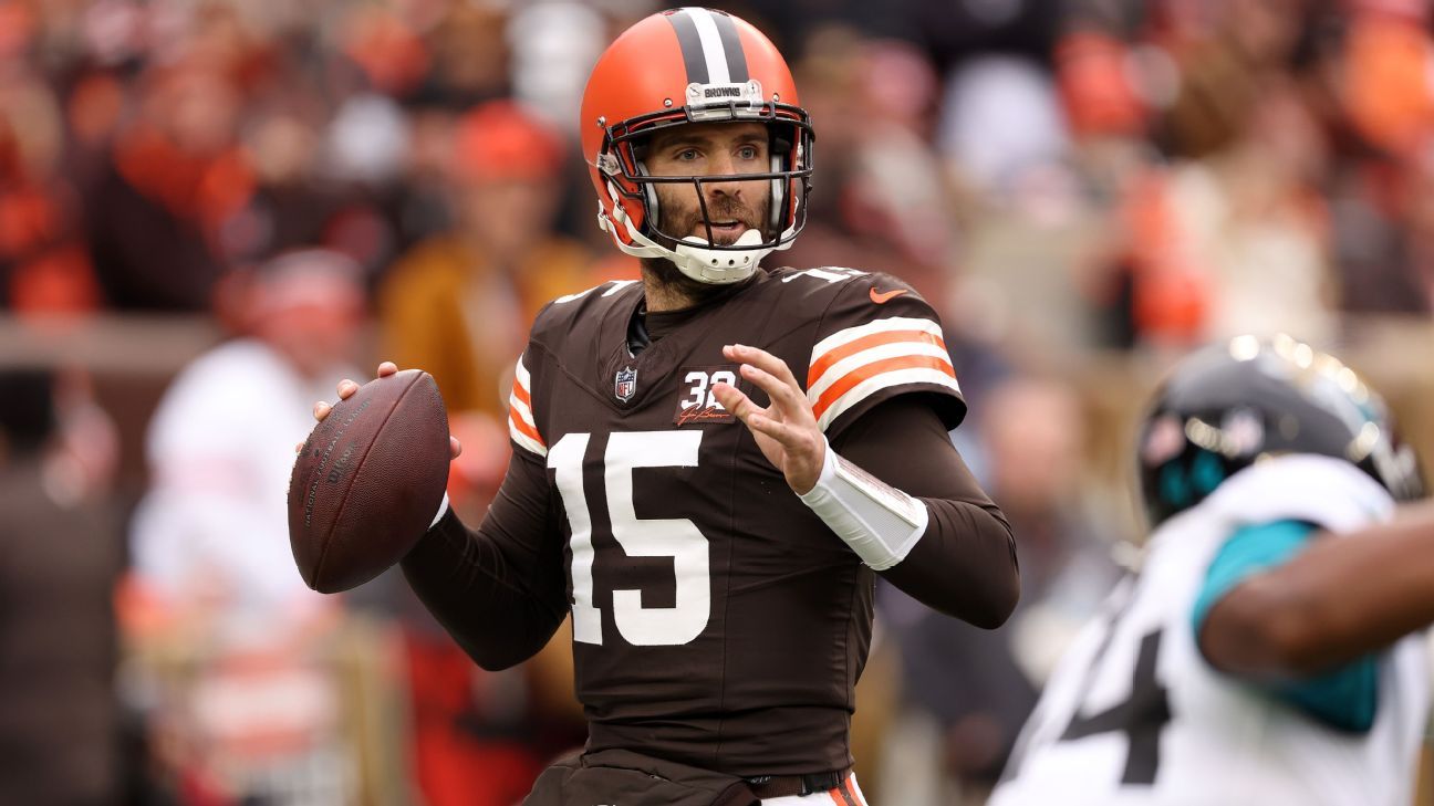 Browns QB Joe Flacco named starter for remainder of season - ESPN