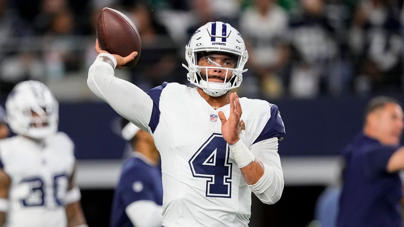 LOOK: Cowboys' score 2 TDs in 3 drives with Prescott as play caller