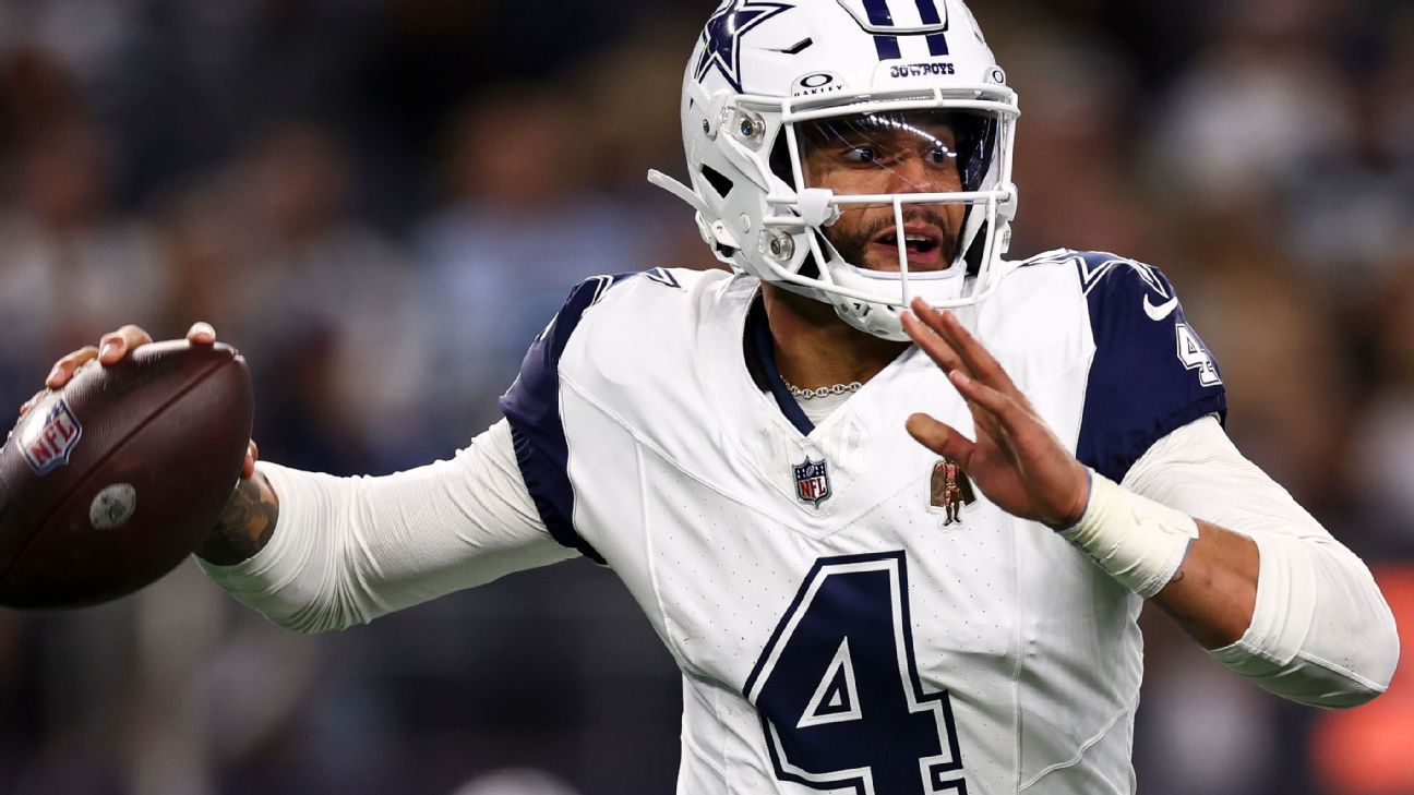 Dak Prescott leads Cowboys to highest playoff position since