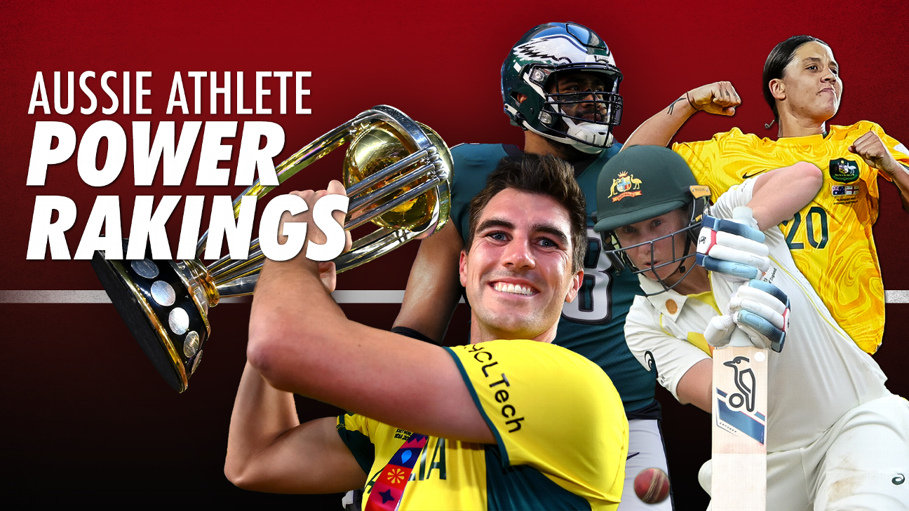 Australia&rsquo;s athlete Power Rankings: Who are our most influential stars?