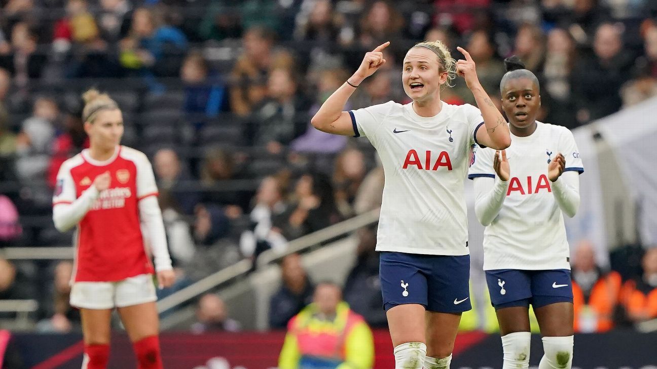 Tottenham dent Arsenal's WSL title hopes in NLD