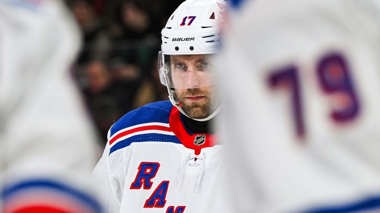 Rangers' Wheeler exits game with right leg injury