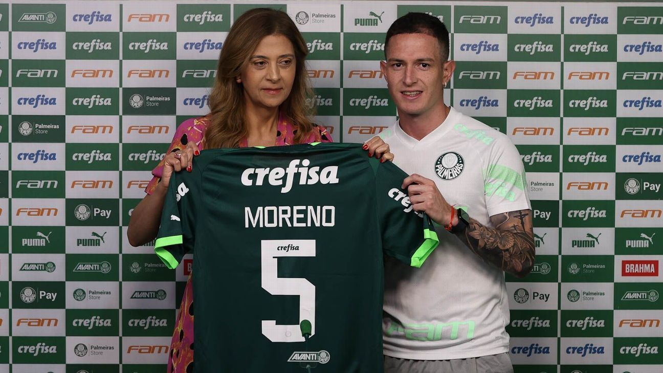 Aníbal Moreno diz por que trocou Racing pelo Palmeiras e se impressiona com estrutura: 