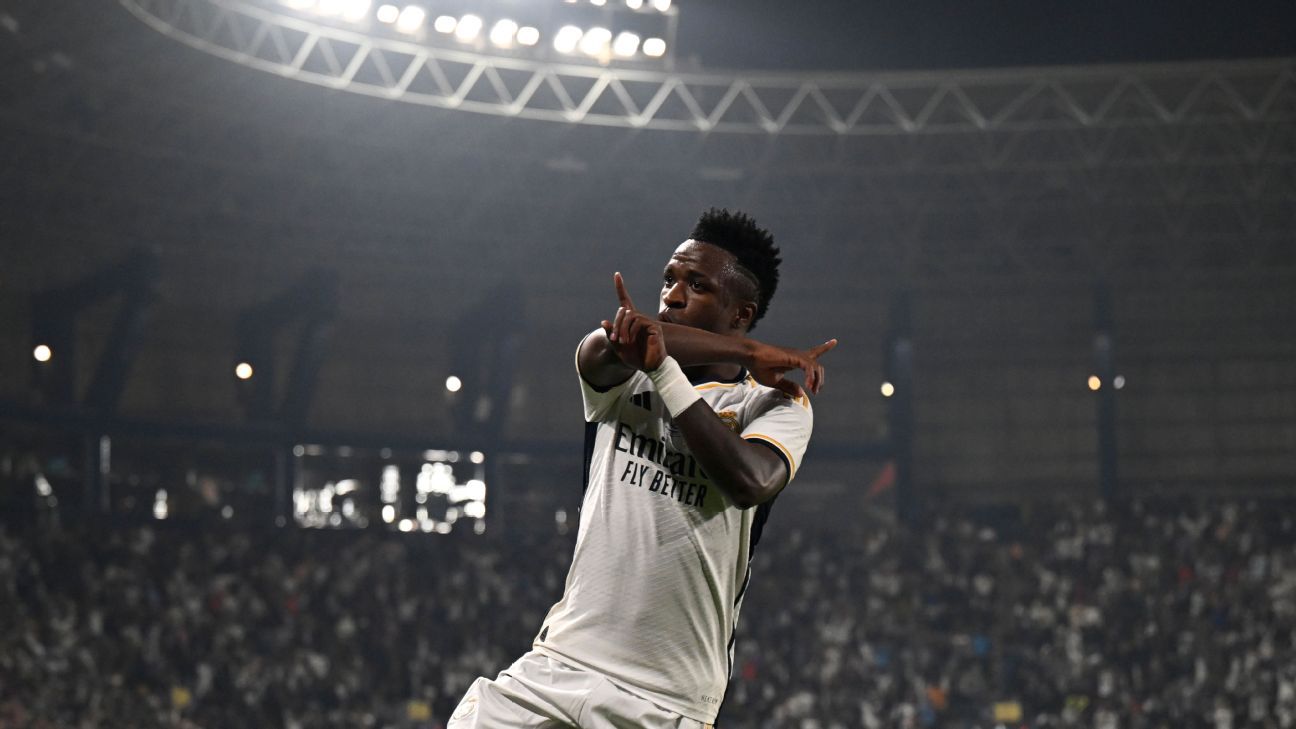 Hat trick hero Vinícius leads Real Madrid to Super Cup title after  Barcelona rout - World - Sports - Ahram Online