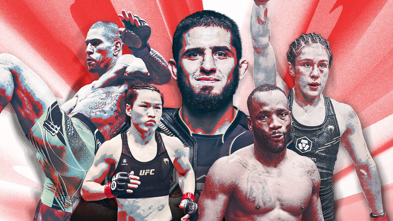 MMA Rank 2024 -- Makhachev, Pereira and Edwards battle for the top spot in  2024 - ESPN