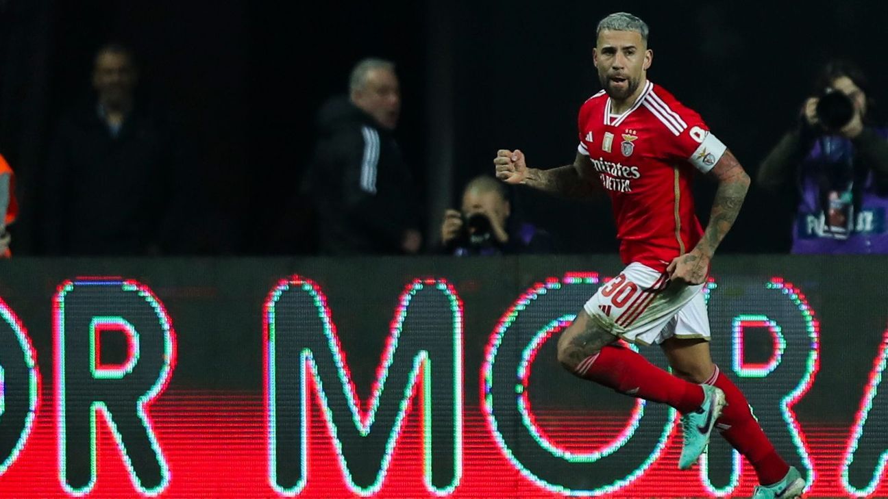 Like a No. 9: Otamendi’s great goal for Benfica in the Portuguese League Cup