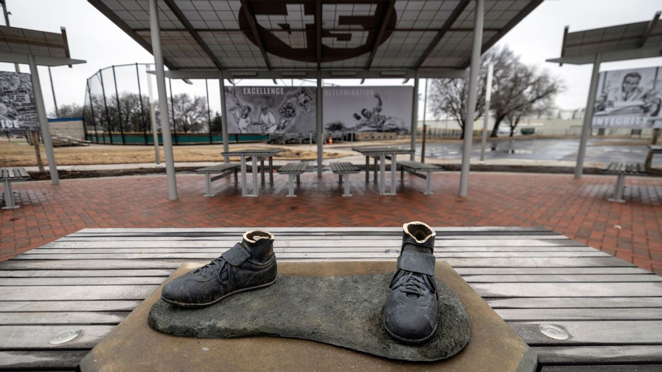 Stolen Jackie Robinson statue discovered burned in trash can