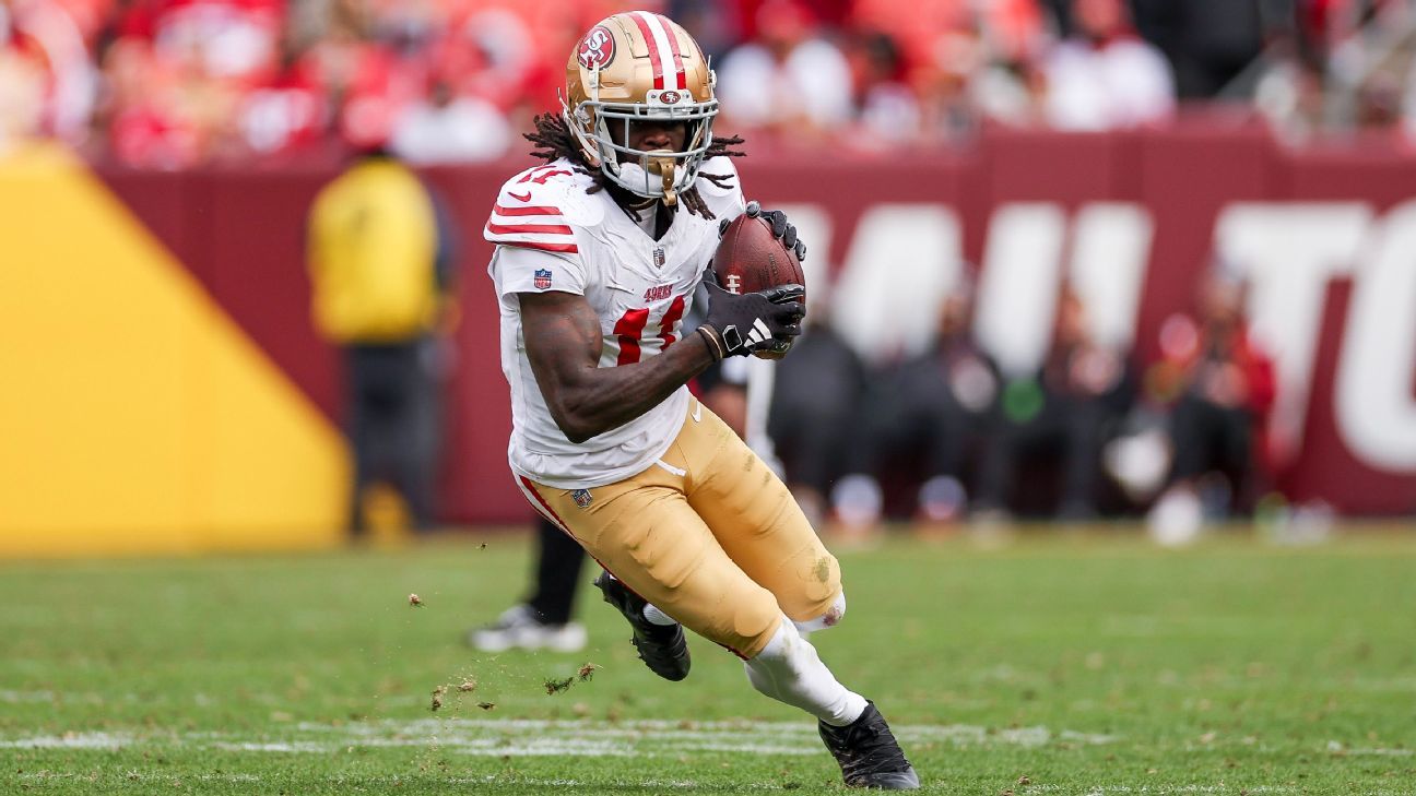 WR Brandon Aiyuk finds a way to stand out on 49ers offense - ESPN