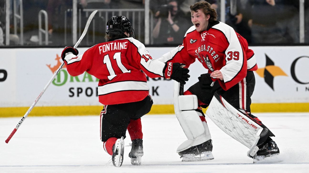 Northeastern outlasts Boston College, wins Beanpot in OT