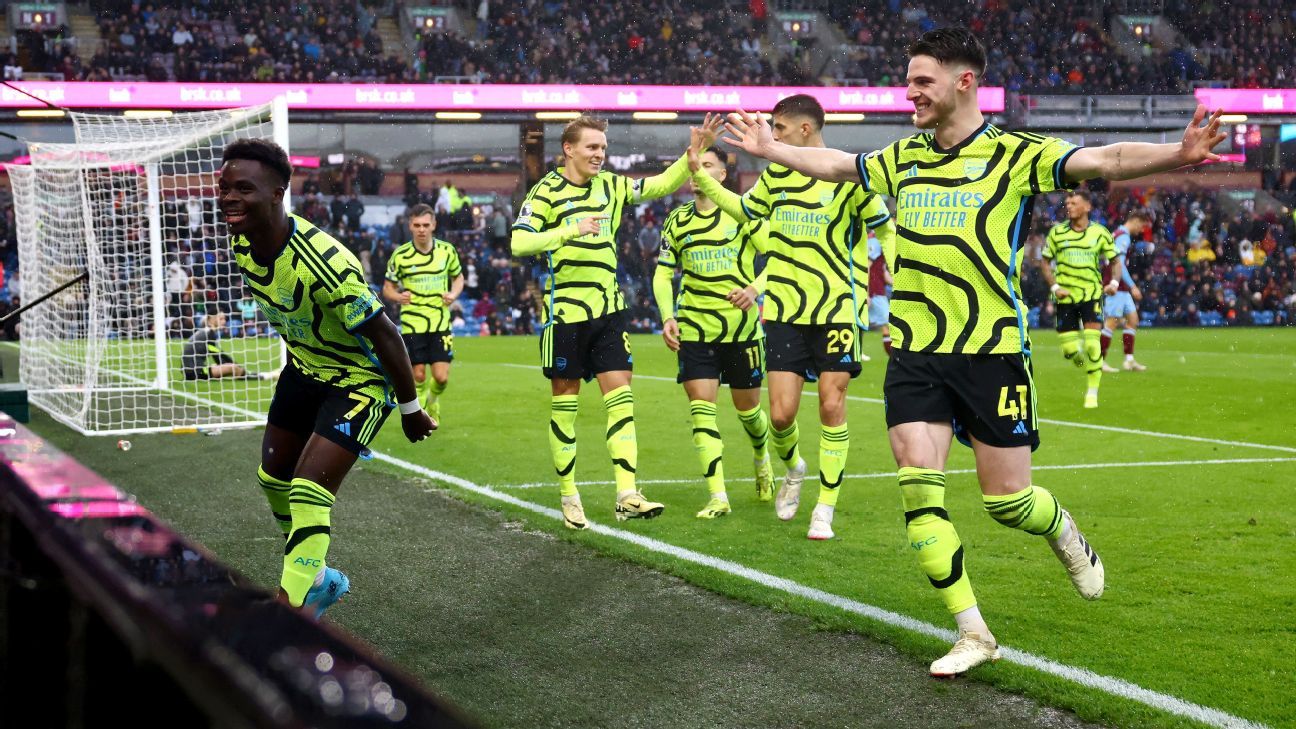 Avaliações dos jogadores do Arsenal: Saka soberbo na goleada sobre Burnley