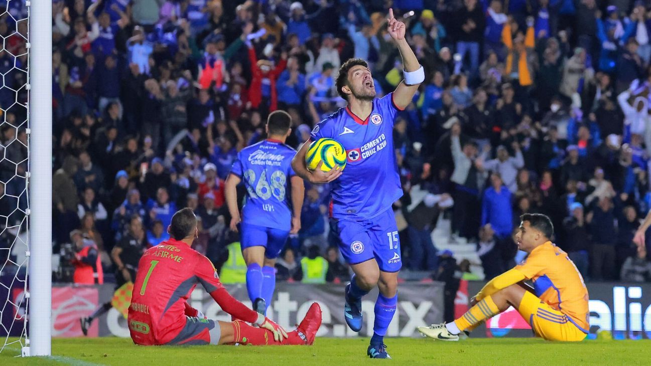 Cruz Azul vence a Tigres y toma el liderato del Clausura 2024 ESPN