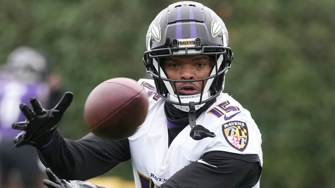 Depleted Ravens rule out WR Nelson Agholor vs. Steelers - ESPN