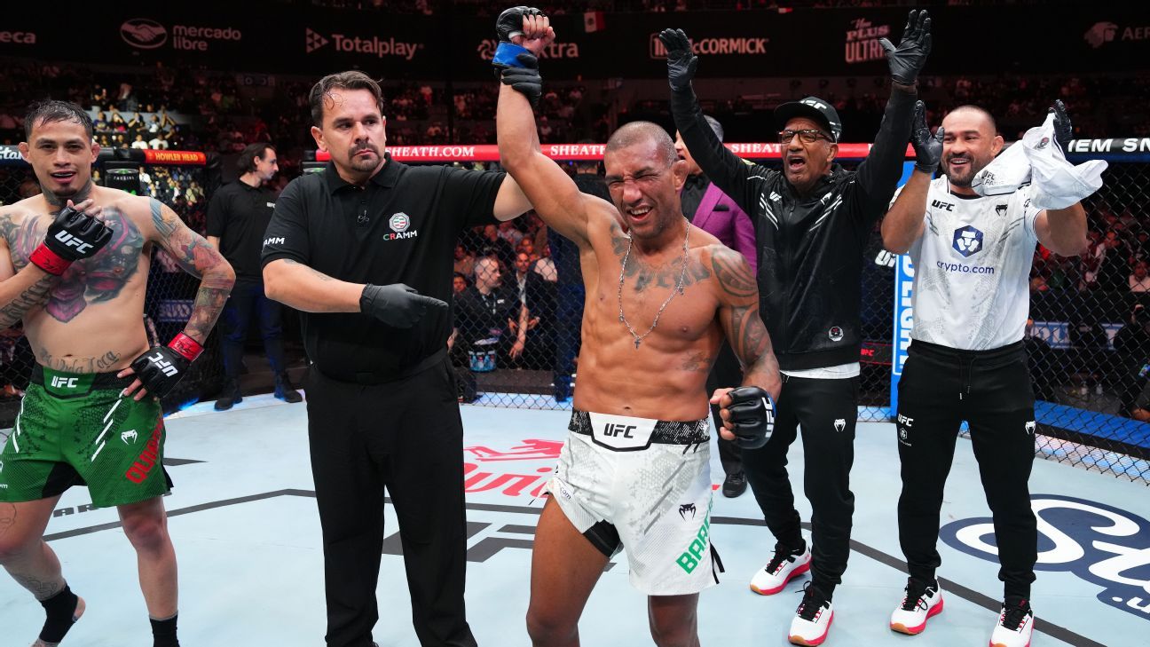 Raoni Barcelos supera su hombro dislocado y logra una victoria absurda en UFC México