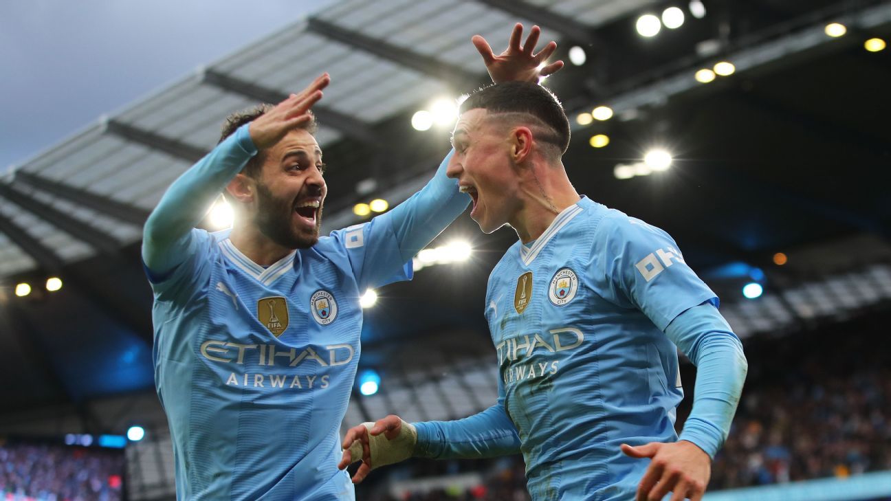 Manchester City beat United to win the top goals derby