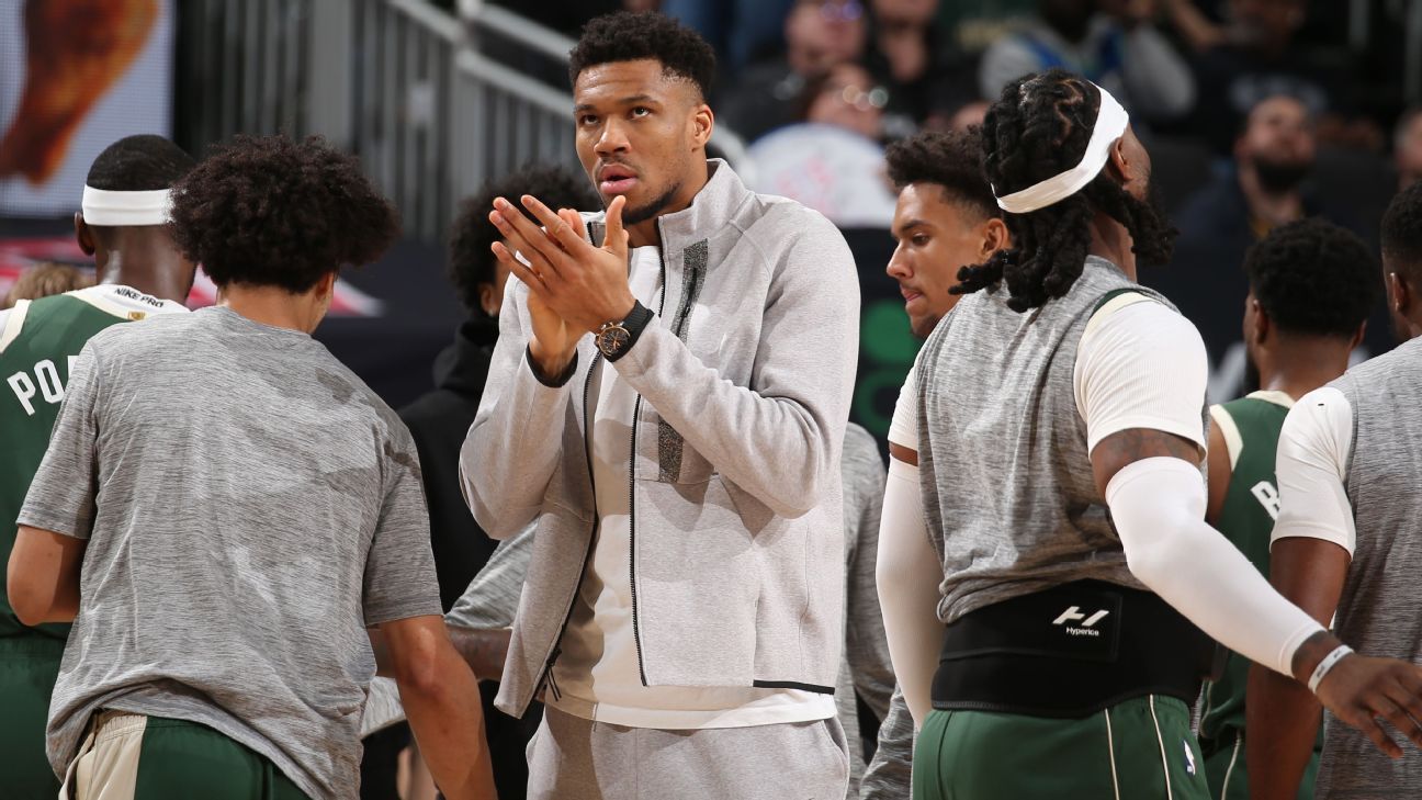 Bucks amplia sequência de vitórias apesar de ter perdido Giannis Antetokounmpo