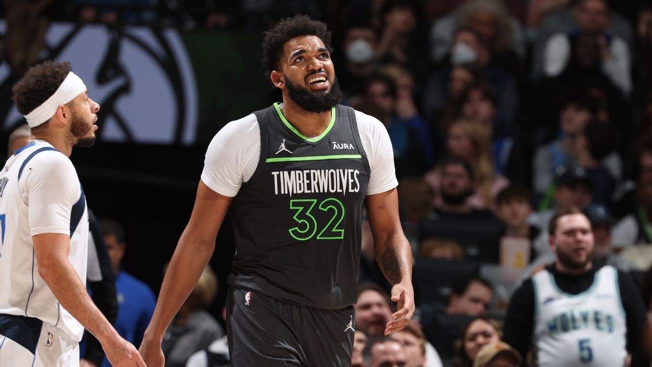 Karl-Anthony Towns, do Wolves, fará uma cirurgia no menisco rompido