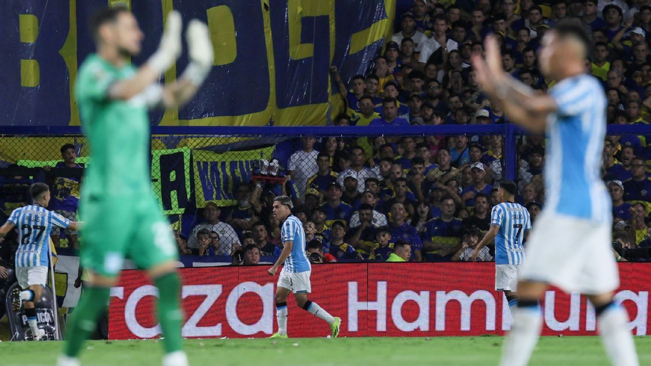 Juanfer anotó el empate para Racing frente a Boca ESPN