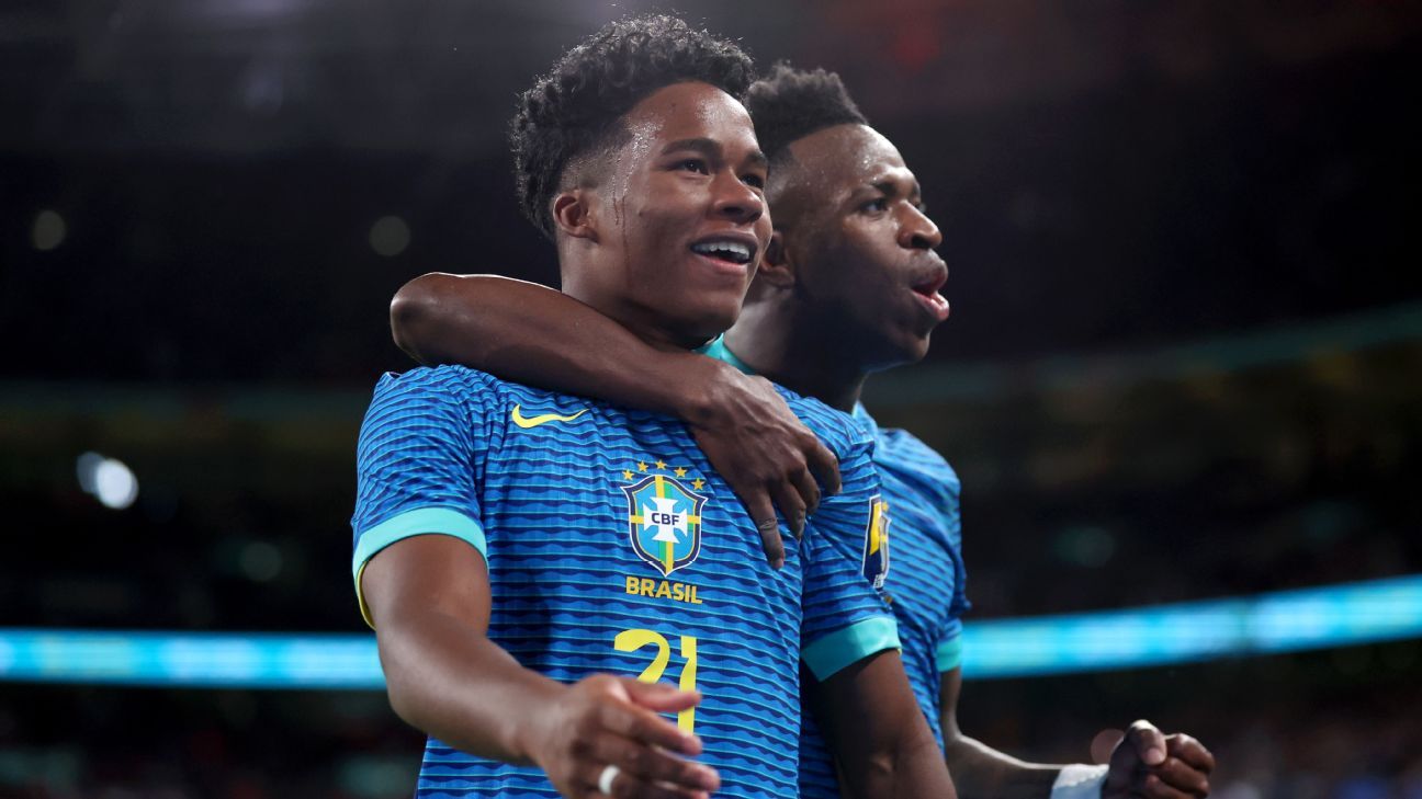 Endrick conquista feito histórico ao se tornar 4º mais jovem a marcar pela seleção brasileira