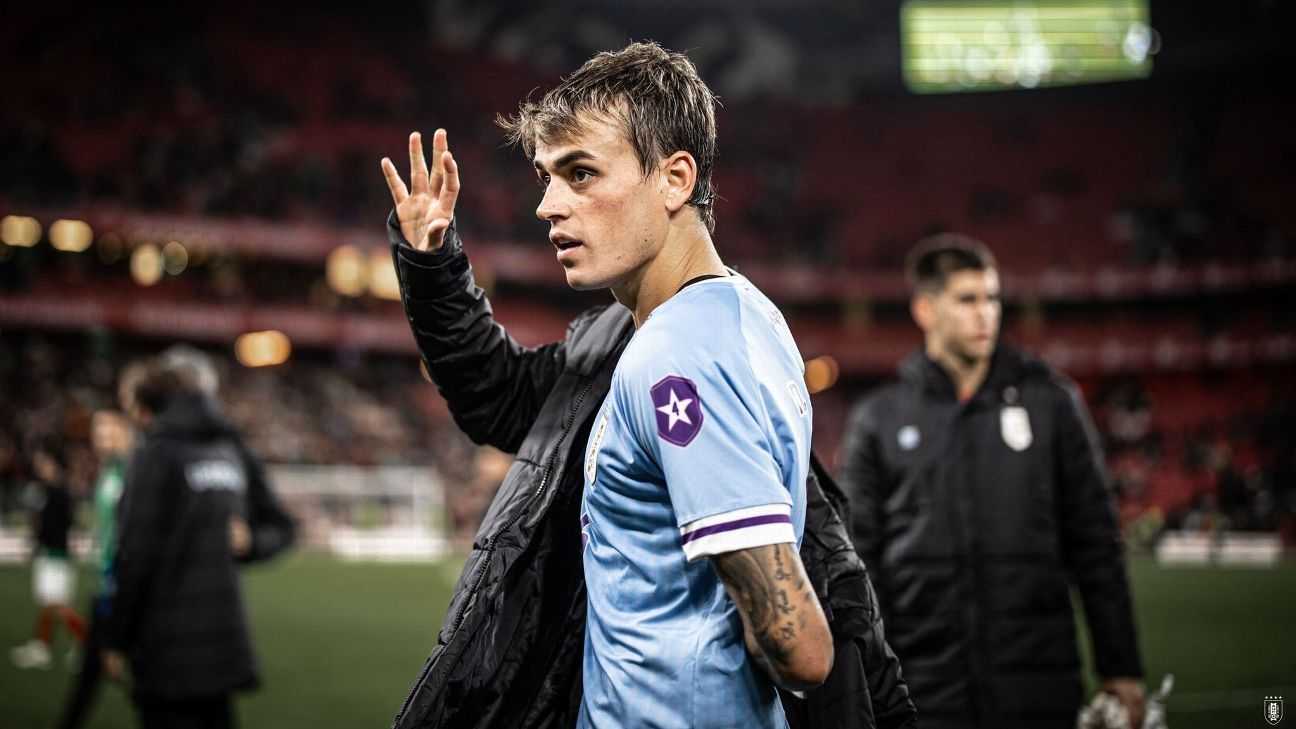 Nicolás Fonseca, y su debut en la Celeste: 