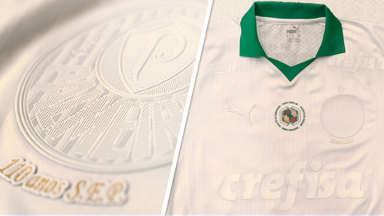 Palmeiras opta por uniforme branco para semifinal do Paulistão.