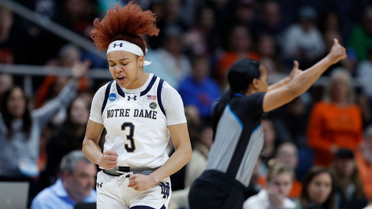 ND's Hidalgo attacks referees for forcing her to miss time to take out her nose ring