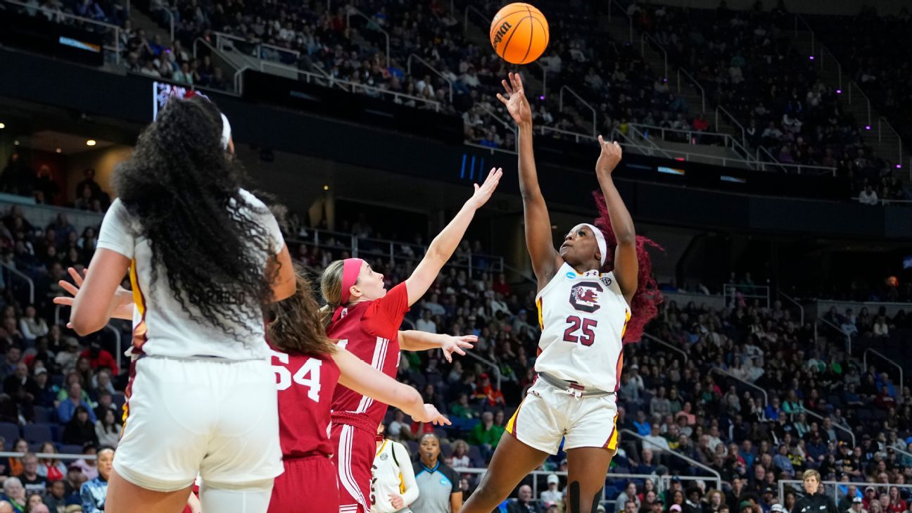 Raven Johnson's clutch 3 lifts South Carolina past Indiana in NCAA