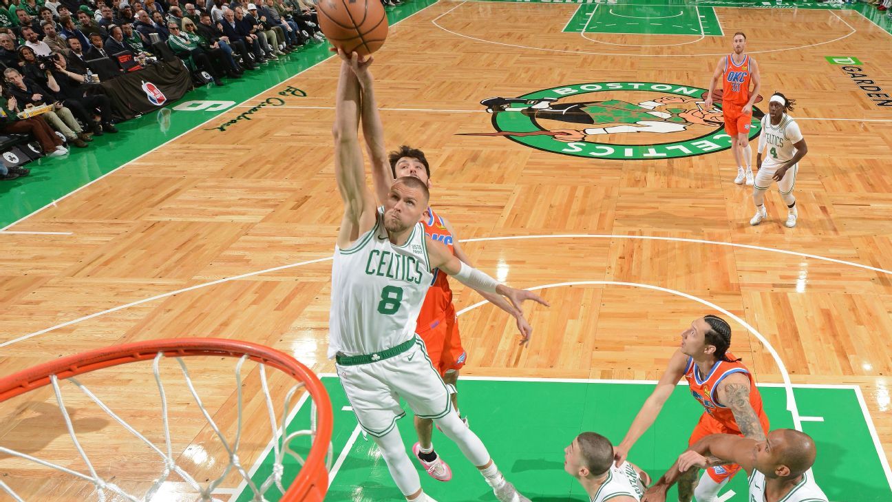 Celtics wrap up NBA's top seed with rout of OKC...