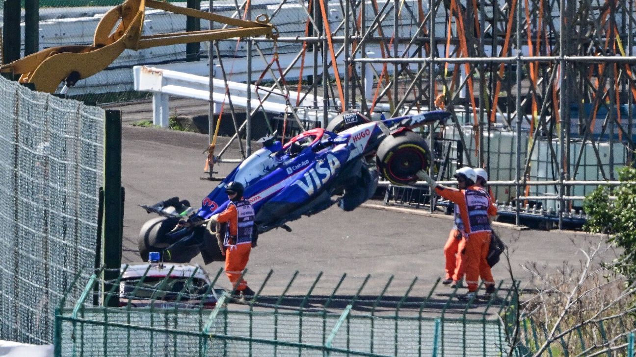 Ricciardo, Albon crash prompts Suzuka red flag Auto Recent