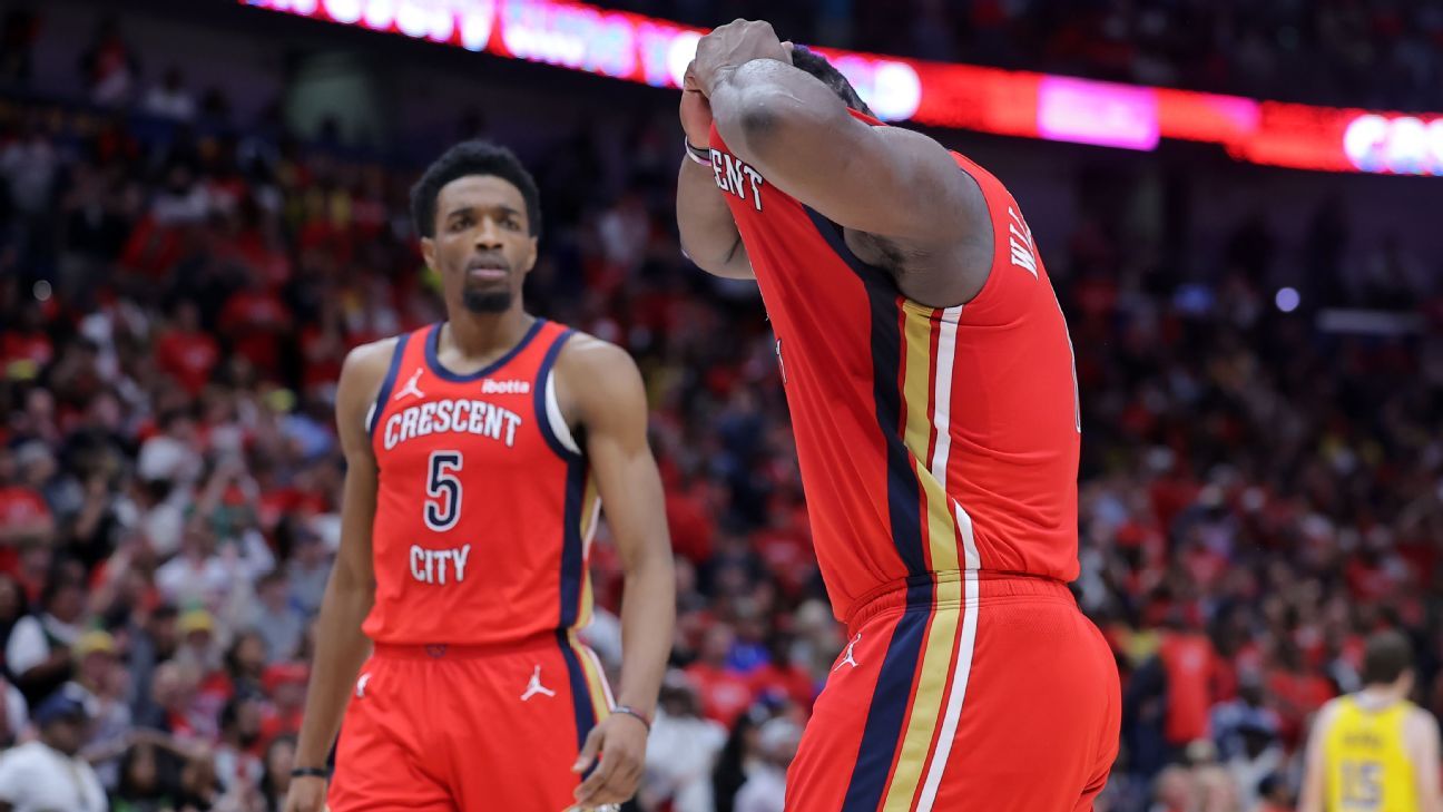 A noite de Zion Williamson termina com lesão tardia na guião do Pelicans para o Lakers