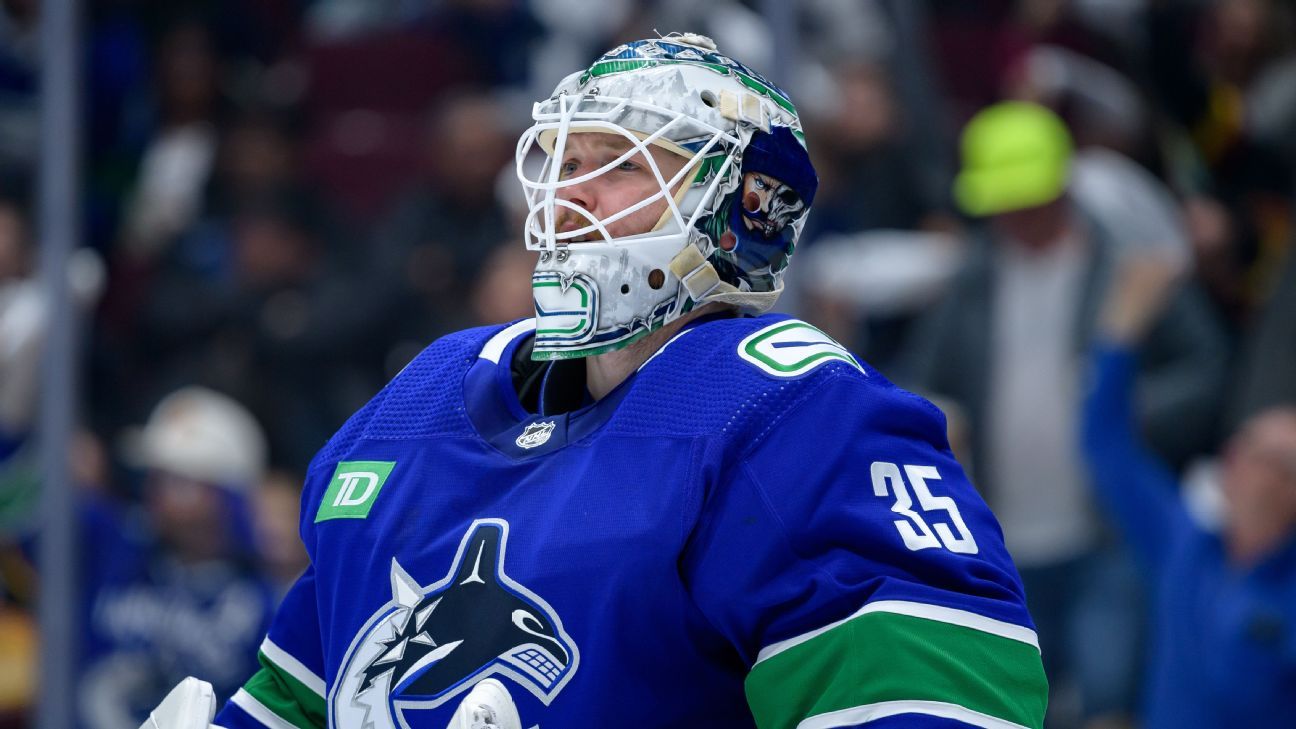 Canucks lose goalie Demko for at least Game 2