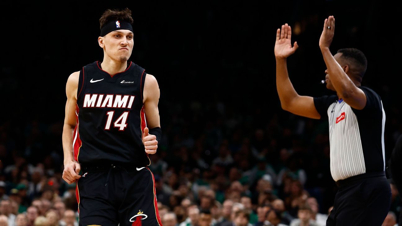 Heat torch Celtics with 23 3-pointers to even streak in Game 2