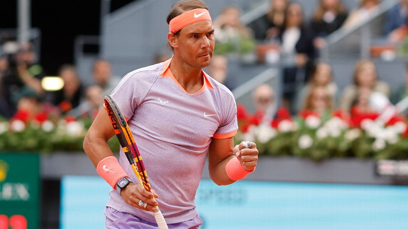 Nadal runs over 16-year-old American and wins in his debut at the Madrid Open
