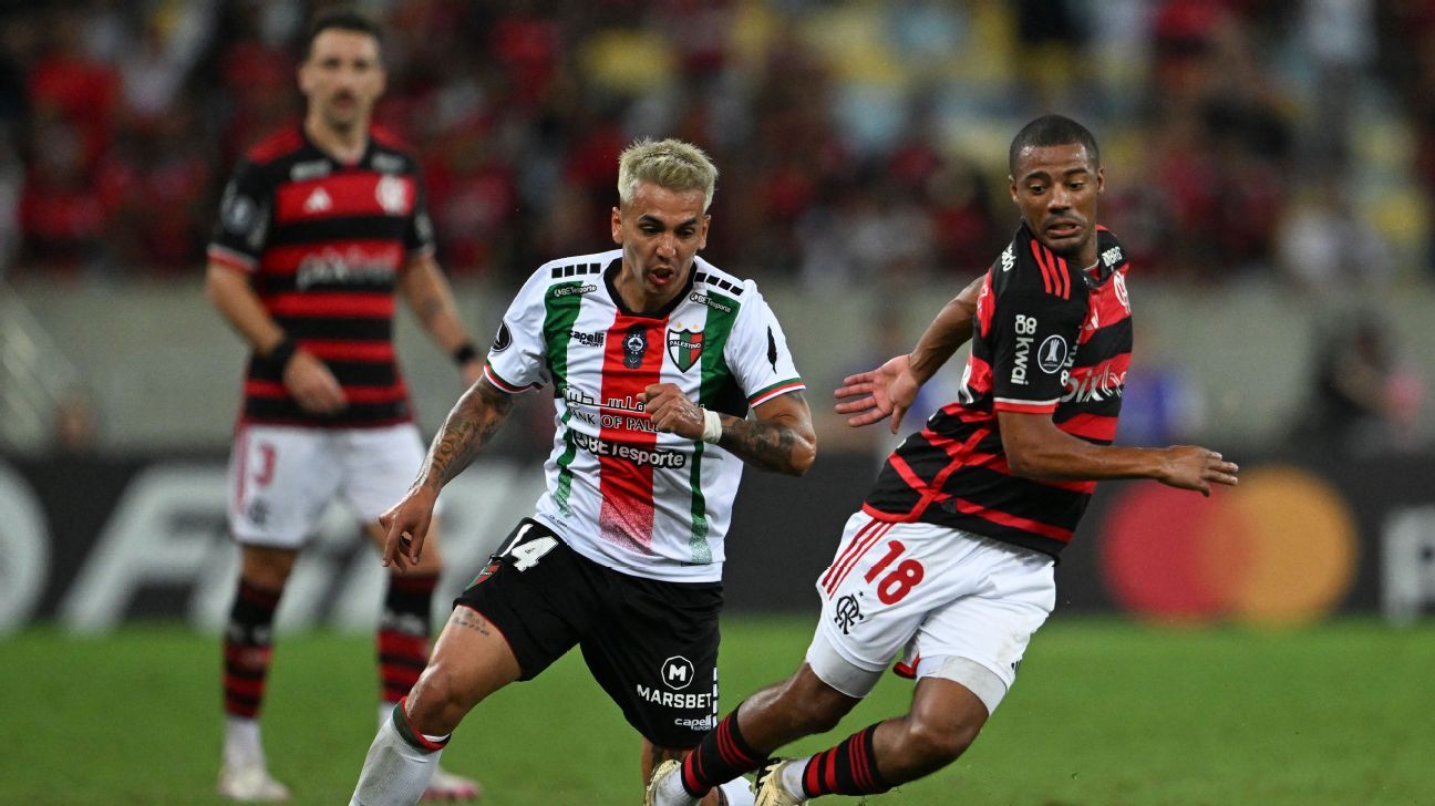 Palco de Palestino x Flamengo definido após vetos da Conmebol: saiba onde será o jogo
