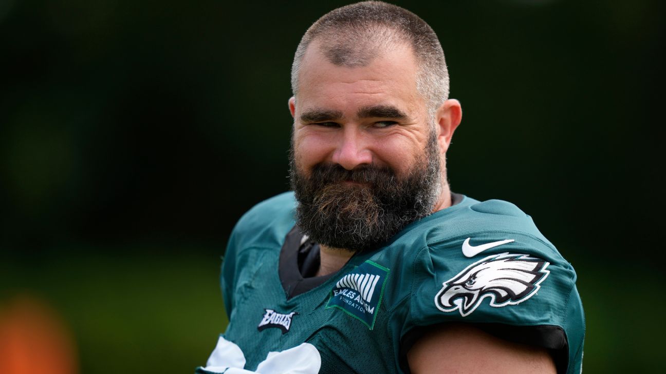 Der ehemalige Center der Eagles, Jason Kelce, wird am „Monday Night Countdown“ von ESPN teilnehmen.