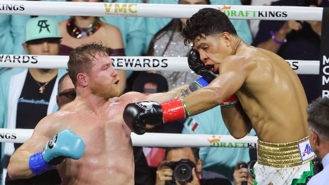 Roundbyround Canelo Alvarez dominates Jaime Munguia, retains titles