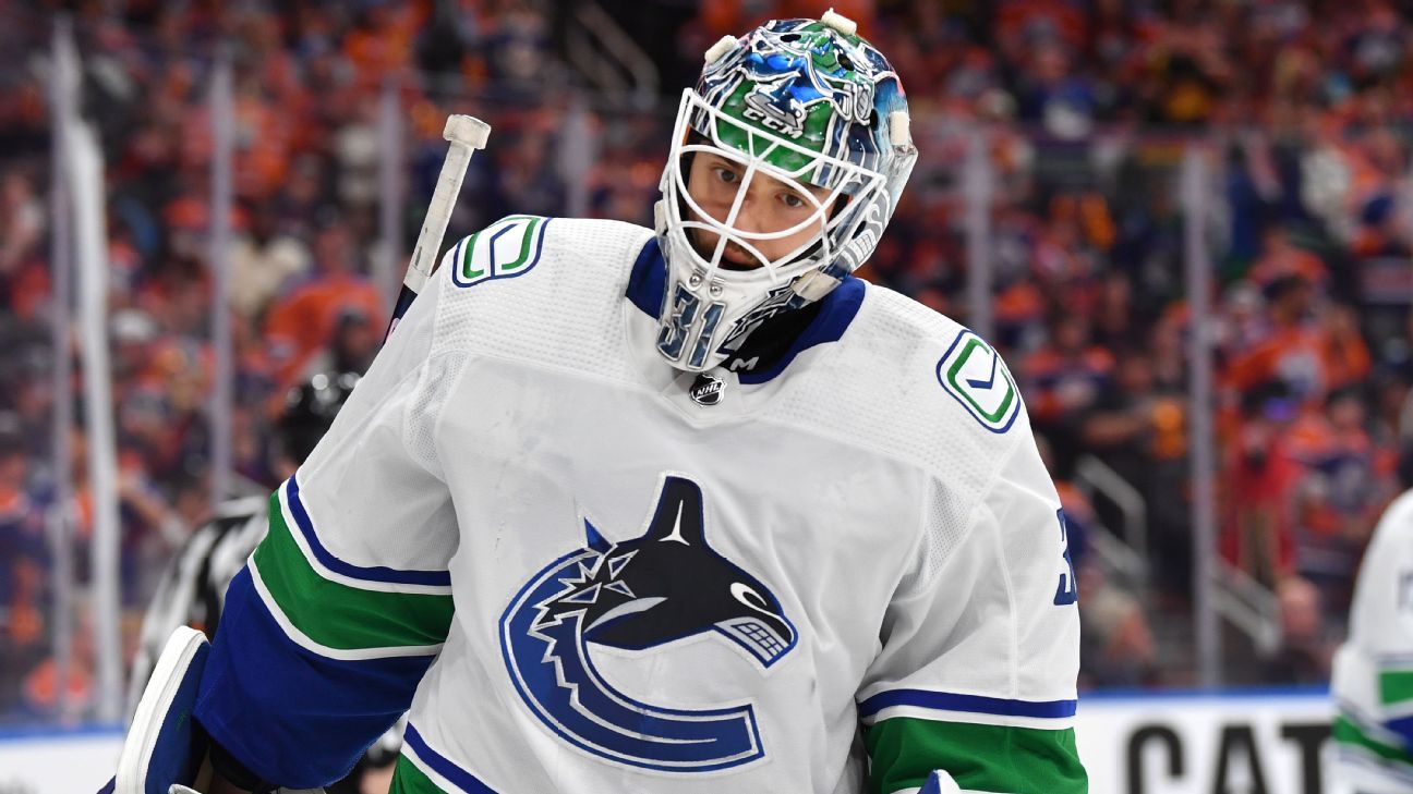 Canucks sign goalie Arturs Silovs to two-year contract - ESPN