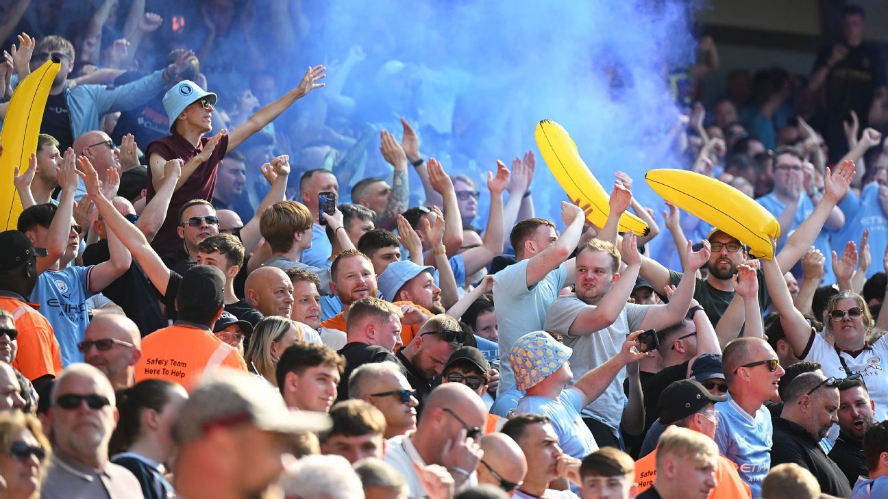 Interesting reason why Manchester City fans celebrated their title with bananas