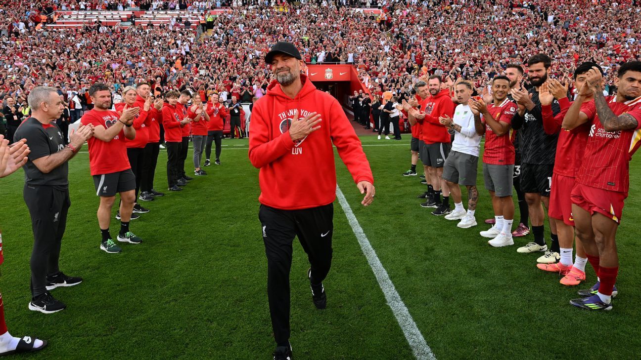 Era Klopp berakhir dengan kemenangan saat Liverpool menunggu Arne Slott