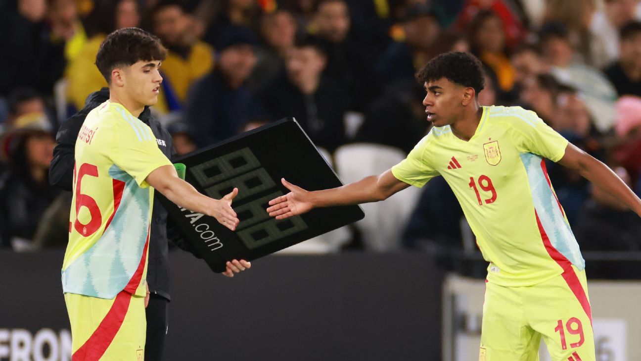 Euro 2024: Spain squad has youthful look with Yamal, Cubarsí - ESPN