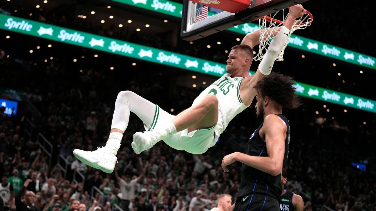 Porzingis’ return sparks Celts in Game 1 blowout